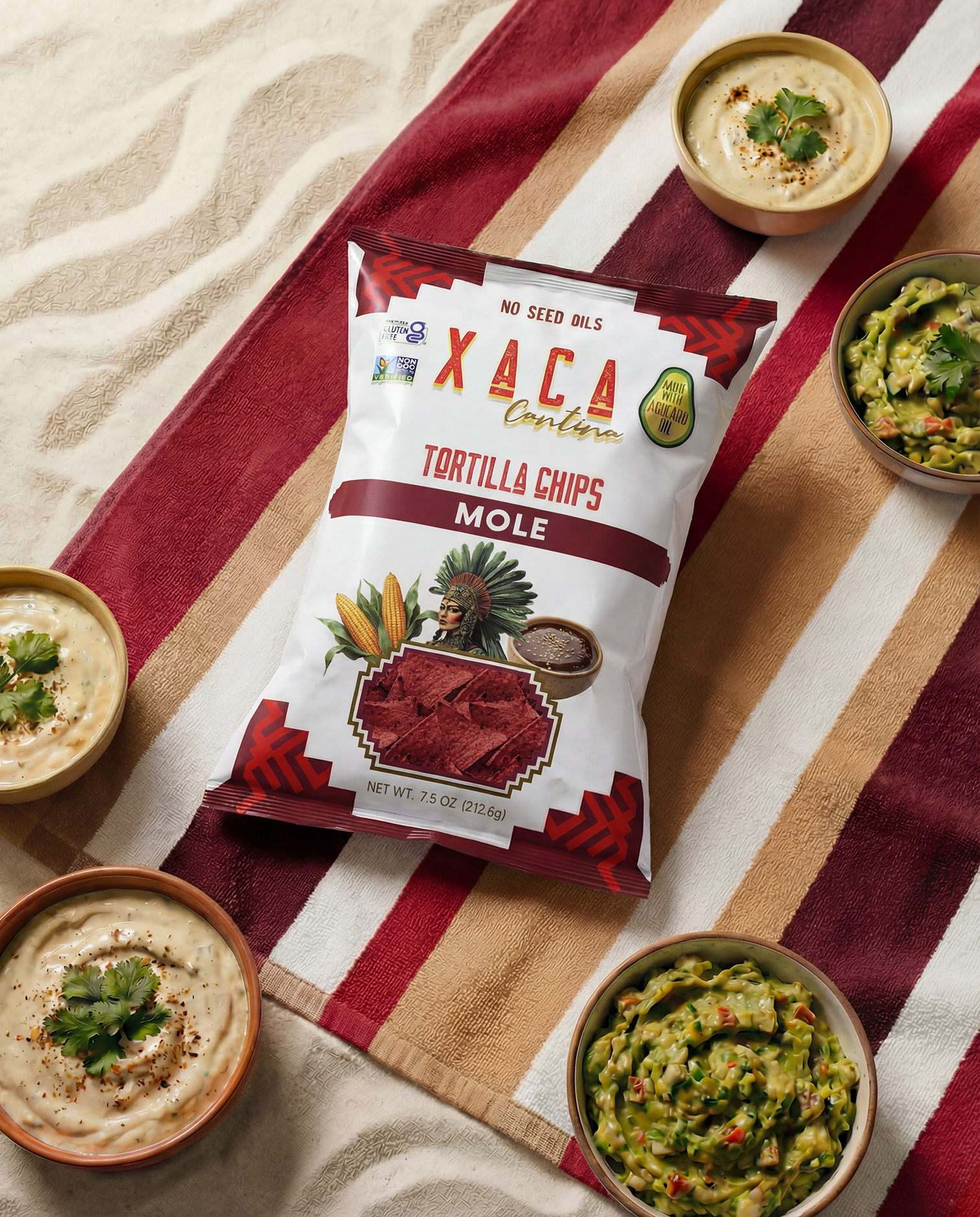 Xaca Avocado Oil Chips Mole