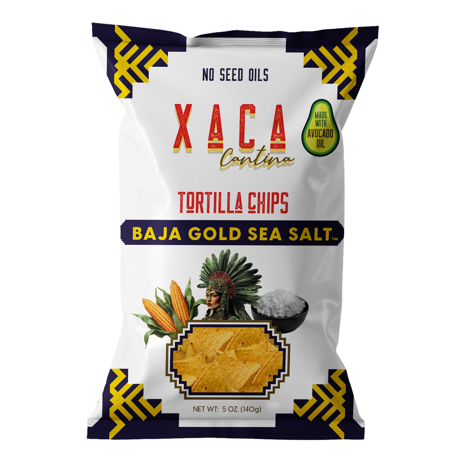 Xaca Avocado Oil Chips Baja Gold Sea Salt