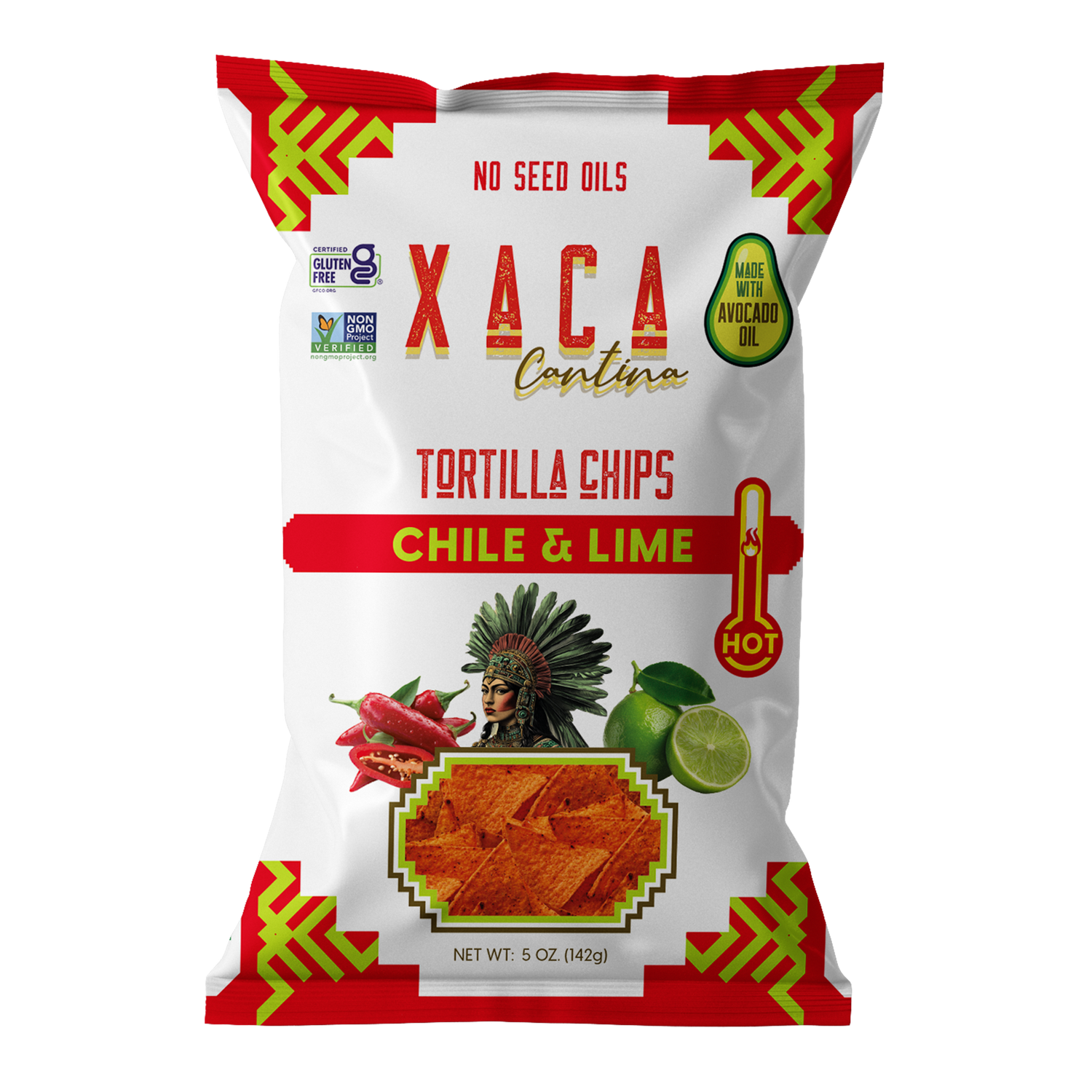 Xaca Avocado Oil Chips Chile & Lime