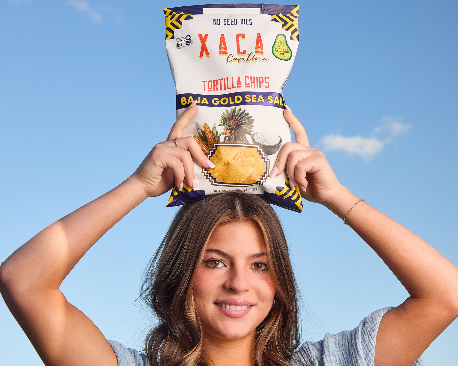 Xaca Avocado Oil Chips Baja Gold Sea Salt
